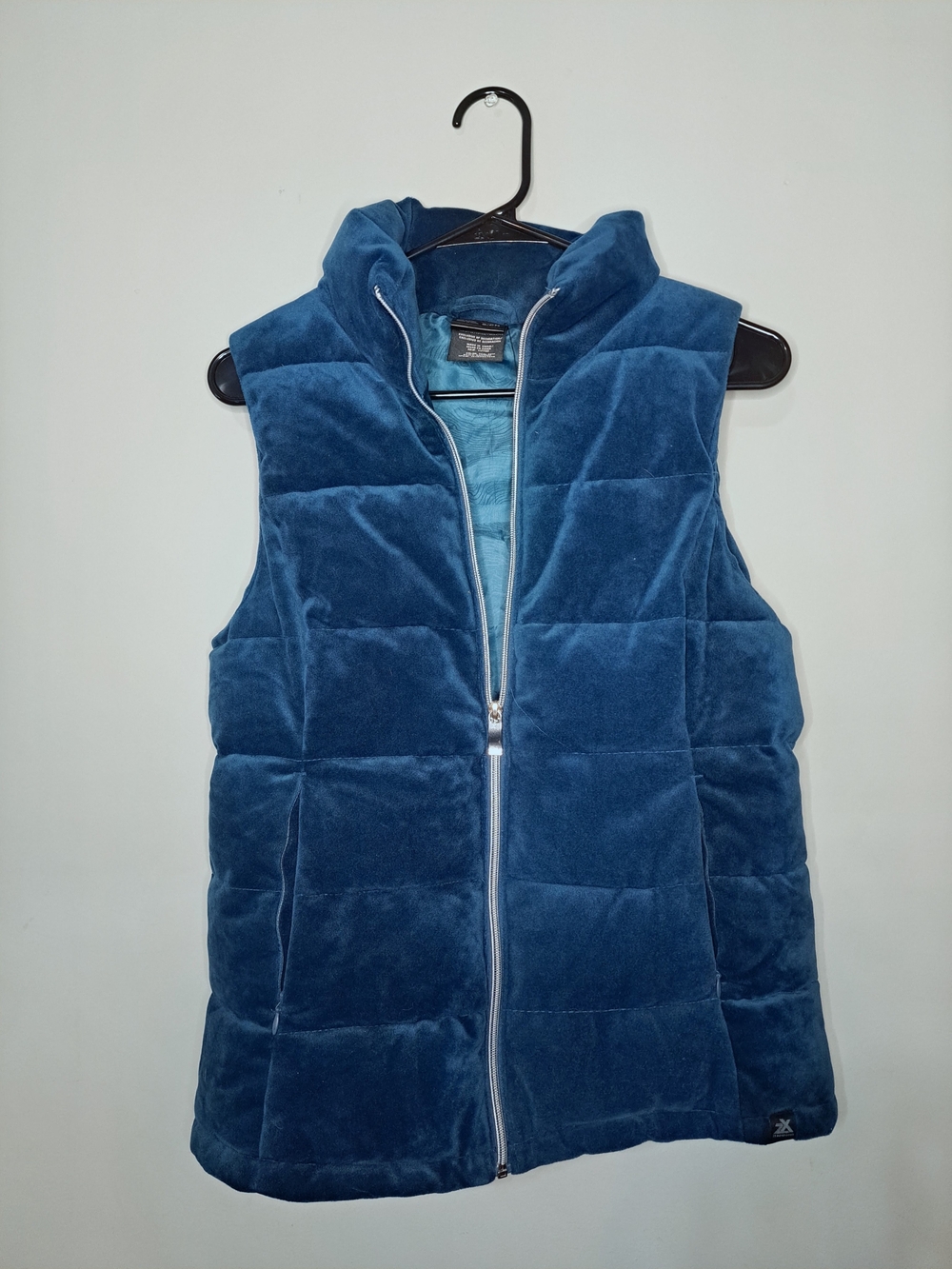 ZeroXposur Teal Gem Plush Puffer Vest – Size Small